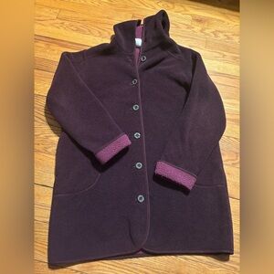 L.L. Bean Deep Purple Teddy Jacket